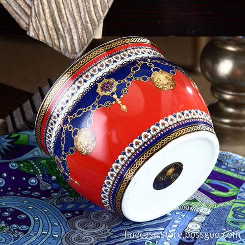 Color Glaze decal Ceramic Pot